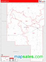 Union County, NM Wall Map Zip Code