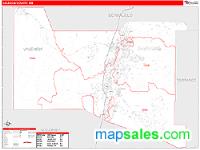 Valencia County, NM Wall Map Zip Code