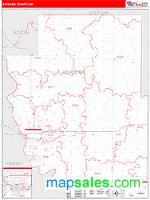 Burleigh County, ND Wall Map Zip Code