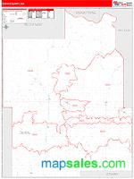 Dunn County, ND Wall Map Zip Code