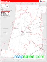 Madison County, OH Wall Map Zip Code