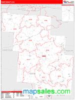 Perry County, OH Wall Map Zip Code