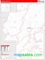 Cherokee County, OK Wall Map Zip Code