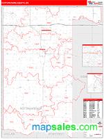 Pottawatomie County, OK Wall Map Zip Code