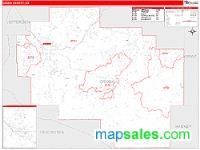 Crook County, OR Wall Map Zip Code