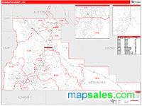 Deschutes County, OR Wall Map Zip Code