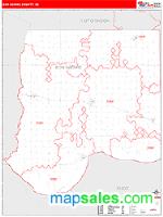Bon Homme County, SD Wall Map Zip Code