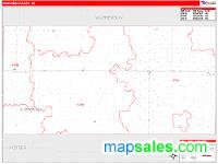 Edmunds County, SD Wall Map Zip Code