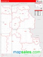 Lincoln County, SD Wall Map Zip Code