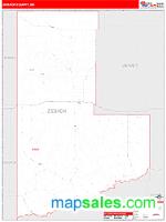 Ziebach County, SD Wall Map