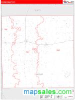 Crosby County, TX Wall Map Zip Code