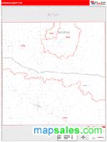 Dickens County, TX Wall Map