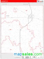 Hale County, TX Wall Map Zip Code