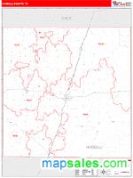 Haskell County, TX Wall Map