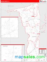 Jasper County, TX Wall Map Zip Code