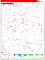 Kaufman County, TX Wall Map