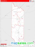 Morris County, TX Wall Map Zip Code