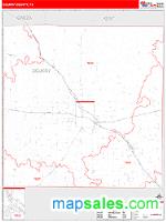 Scurry County, TX Wall Map Zip Code