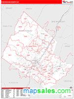 Rockingham County, VA Wall Map