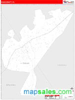 Galax County, VA Wall Map Zip Code