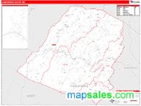 Hampshire County, WV Wall Map Zip Code