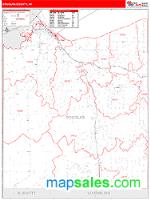 Douglas County, WI Wall Map Zip Code