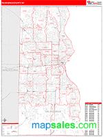 Milwaukee County, WI Wall Map Zip Code