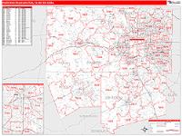 Fort Worth-Arlington Metro Area Wall Map