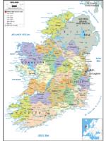 Ireland Political Wall Map