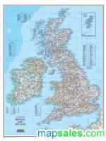 British Isles Political Wall Map