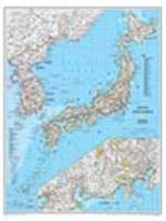 Japan/Korea Political Wall Map