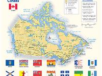 Canada Flags Wall Map