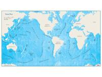 Ocean Floor Wall Map