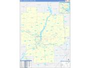 Peoria <br /> Wall Map <br /> Basic Style 2026 Map