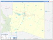 Pueblo <br /> Wall Map <br /> Basic Style 2026 Map