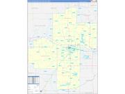 Topeka <br /> Wall Map <br /> Basic Style 2026 Map