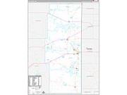 Lea County, NM <br /> Wall Map <br /> Premium Style 2026 Map