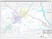 Lee County, AL <br /> Wall Map <br /> Premium Style 2026 Map
