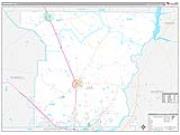 Lee County, GA <br /> Wall Map <br /> Premium Style 2026 Map