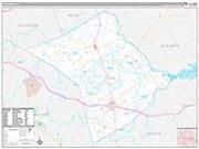 Lee County, TX <br /> Wall Map <br /> Premium Style 2026 Map