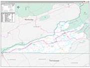 Lee County, VA <br /> Wall Map <br /> Premium Style 2026 Map