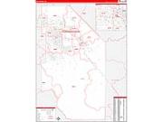 Ada County, ID <br /> Wall Map <br /> Zip Code <br /> Red Line Style 2026 Map