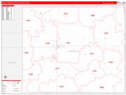 Enid <br /> Wall Map <br /> Red Line Style 2026 Map
