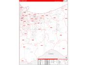 Gary <br /> Wall Map <br /> Red Line Style 2026 Map