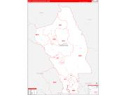 Napa <br /> Wall Map <br /> Red Line Style 2026 Map