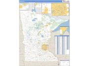 Minnesota <br /> Wall Map <br /> Zip Code <br /> Basic Style 2025 Map