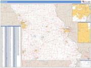 Missouri <br /> Wall Map <br /> Zip Code <br /> Basic Style 2025 Map