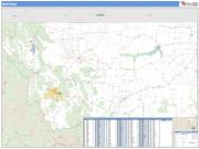 Montana <br /> Wall Map <br /> Zip Code <br /> Basic Style 2025 Map