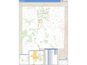 New Mexico <br /> Wall Map <br /> Zip Code <br /> Basic Style 2025 Map