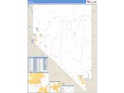 Nevada <br /> Wall Map <br /> Zip Code <br /> Basic Style 2025 Map